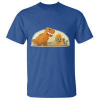 Dino Nuggets Chasing Cat T Shirt Funny Nugget Lover Gift - Wonder Print Shop