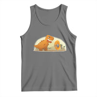 Dino Nuggets Chasing Cat Tank Top Funny Nugget Lover Gift - Wonder Print Shop