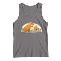 Dino Nuggets Chasing Cat Tank Top Funny Nugget Lover Gift - Wonder Print Shop