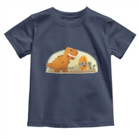 Dino Nuggets Chasing Cat Toddler T Shirt Funny Nugget Lover Gift - Wonder Print Shop