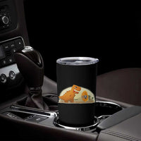 Dino Nuggets Chasing Cat Tumbler Cup Funny Nugget Lover Gift
