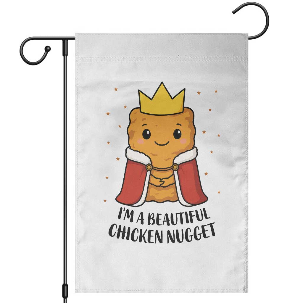 I'm A Beautiful Chicken Nugget Garden Flag Food Humor Gift - Wonder Print Shop
