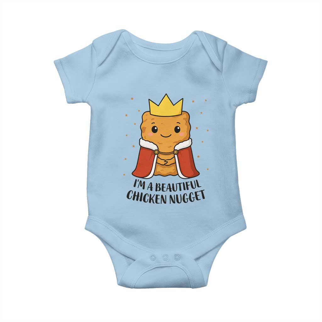 I'm A Beautiful Chicken Nugget Baby Onesie Food Humor Gift - Wonder Print Shop
