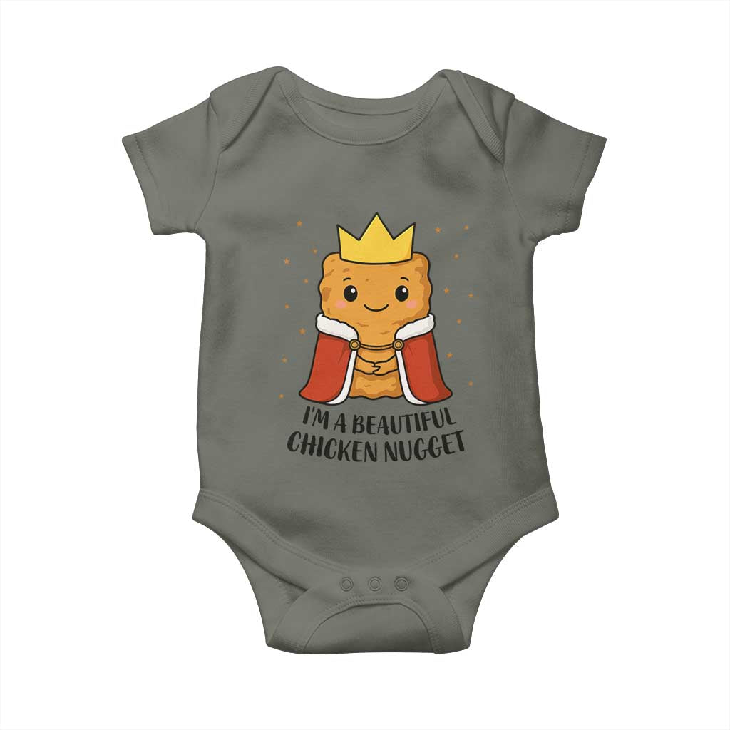 I'm A Beautiful Chicken Nugget Baby Onesie Food Humor Gift - Wonder Print Shop