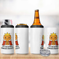 I'm A Beautiful Chicken Nugget 4 in 1 Can Cooler Tumbler Food Humor Gift