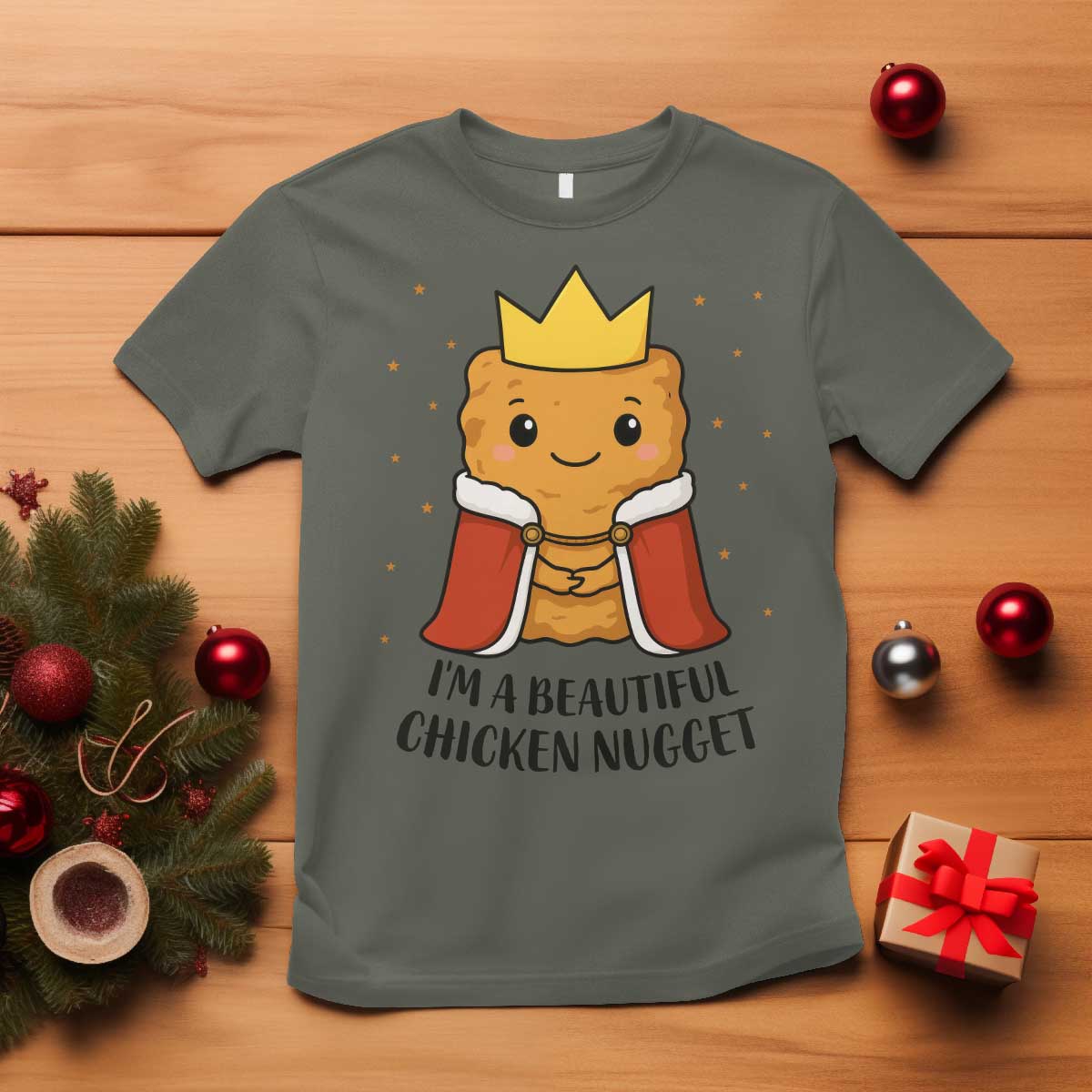 I'm A Beautiful Chicken Nugget T Shirt Food Humor Gift - Wonder Print Shop