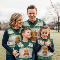 I'm A Beautiful Chicken Nugget V-Neck Knit Sweater Vest Food Humor Gift - Wonder Print Shop