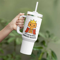 I'm A Beautiful Chicken Nugget Tumbler With Handle Food Humor Gift