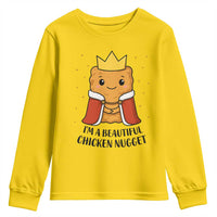 I'm A Beautiful Chicken Nugget Youth Sweatshirt Food Humor Gift - Wonder Print Shop