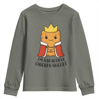 I'm A Beautiful Chicken Nugget Youth Sweatshirt Food Humor Gift - Wonder Print Shop