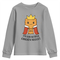 I'm A Beautiful Chicken Nugget Youth Sweatshirt Food Humor Gift - Wonder Print Shop