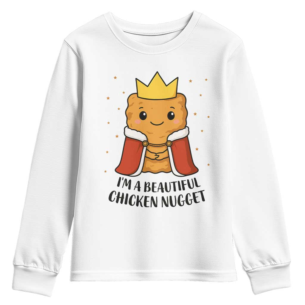 I'm A Beautiful Chicken Nugget Youth Sweatshirt Food Humor Gift - Wonder Print Shop
