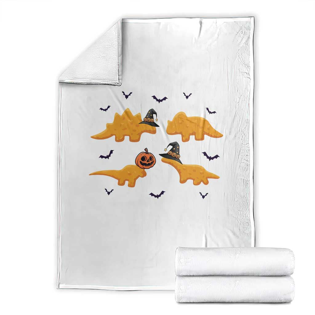 Halloween Dinosaur Nugget Throw Blanket Funny Spooky Food Gift - Wonder Print Shop