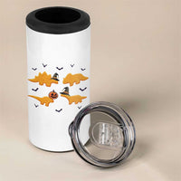 Halloween Dinosaur Nugget 4 in 1 Can Cooler Tumbler Funny Spooky Food Gift