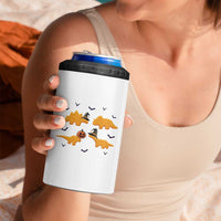 Halloween Dinosaur Nugget 4 in 1 Can Cooler Tumbler Funny Spooky Food Gift