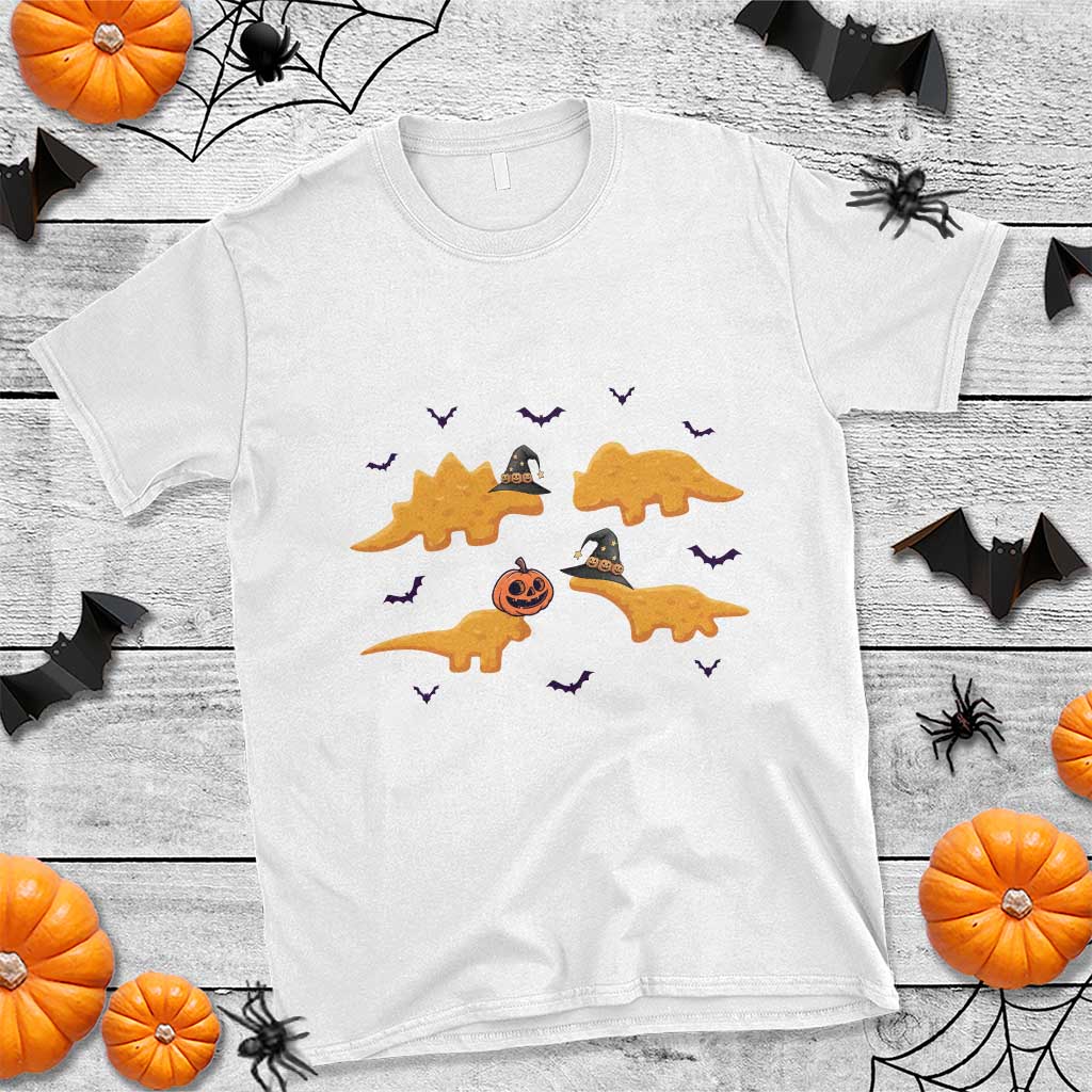 Halloween Dinosaur Nugget T Shirt Funny Spooky Food Gift - Wonder Print Shop