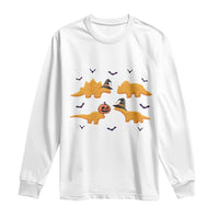 Halloween Dinosaur Nugget Long Sleeve Shirt Funny Spooky Food Gift - Wonder Print Shop