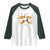 Halloween Dinosaur Nugget Raglan Shirt Funny Spooky Food Gift - Wonder Print Shop
