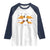 Halloween Dinosaur Nugget Raglan Shirt Funny Spooky Food Gift - Wonder Print Shop