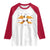 Halloween Dinosaur Nugget Raglan Shirt Funny Spooky Food Gift - Wonder Print Shop