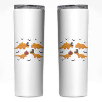 Halloween Dinosaur Nugget Skinny Tumbler Funny Spooky Food Gift
