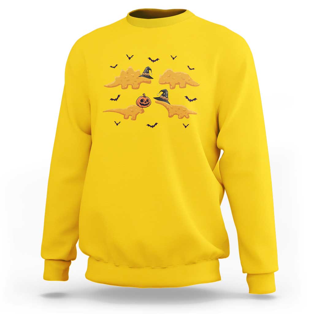 Halloween Dinosaur Nugget Sweatshirt Funny Spooky Food Gift - Wonder Print Shop