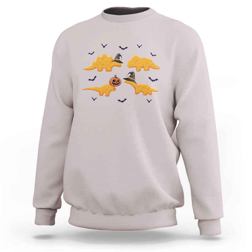 Halloween Dinosaur Nugget Sweatshirt Funny Spooky Food Gift - Wonder Print Shop