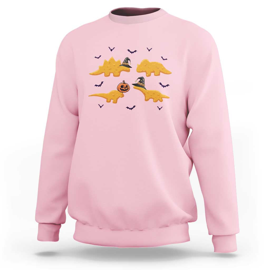 Halloween Dinosaur Nugget Sweatshirt Funny Spooky Food Gift - Wonder Print Shop