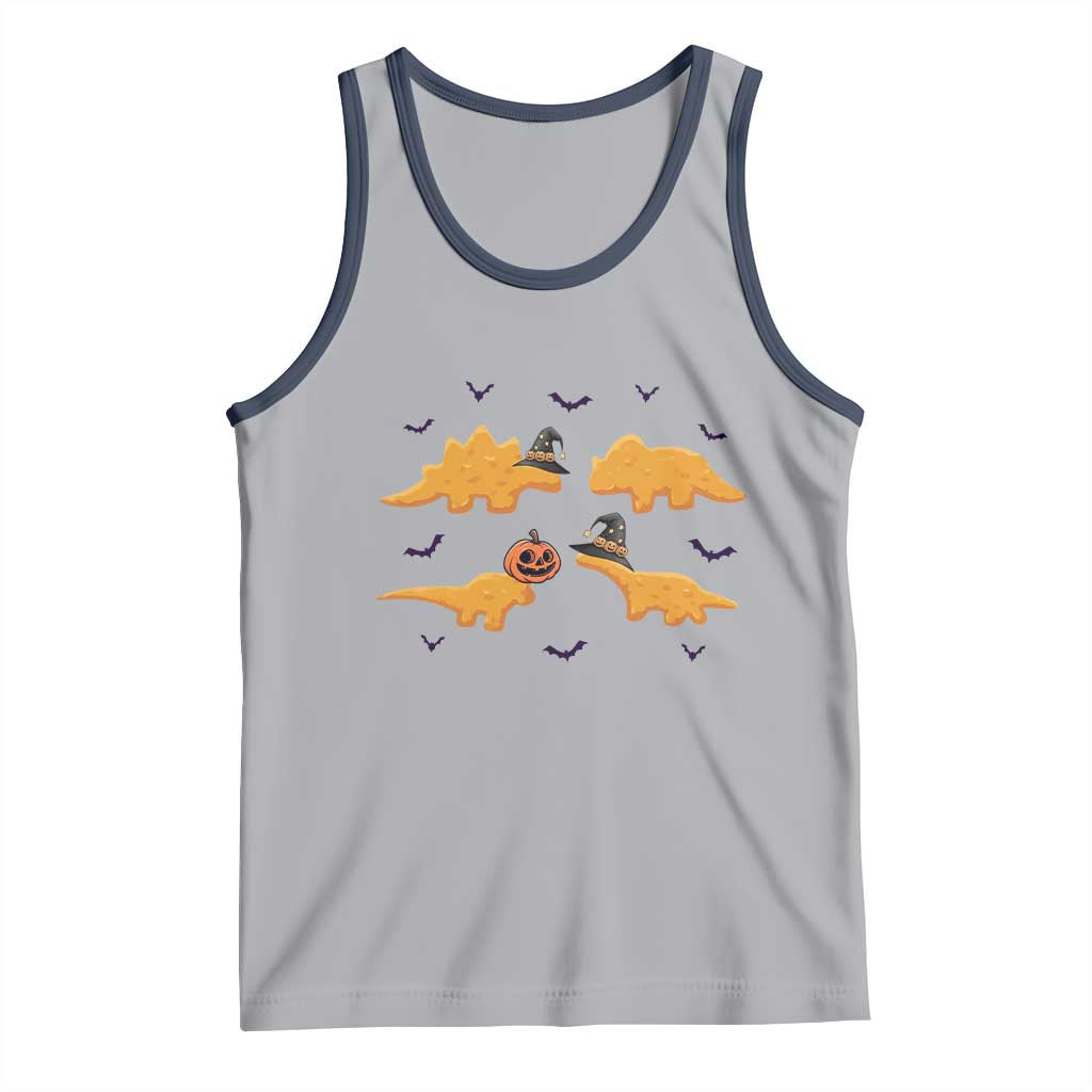 Halloween Dinosaur Nugget Tank Top Funny Spooky Food Gift - Wonder Print Shop
