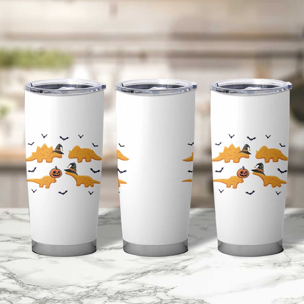 Halloween Dinosaur Nugget Tumbler Cup Funny Spooky Food Gift