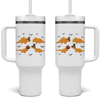 Halloween Dinosaur Nugget Tumbler With Handle Funny Spooky Food Gift