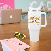 Halloween Dinosaur Nugget Tumbler With Handle Funny Spooky Food Gift