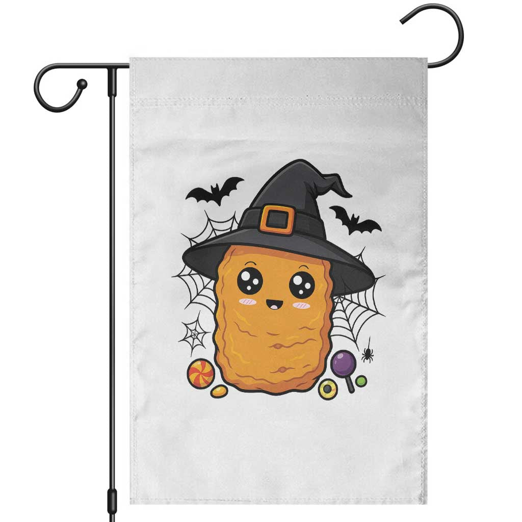 Halloween Nugget With Witch Hat Garden Flag Funny Food Gift - Wonder Print Shop
