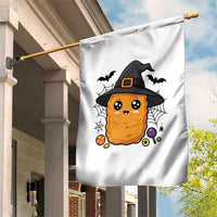 Halloween Nugget With Witch Hat Garden Flag Funny Food Gift - Wonder Print Shop