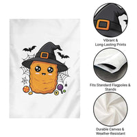 Halloween Nugget With Witch Hat Garden Flag Funny Food Gift - Wonder Print Shop