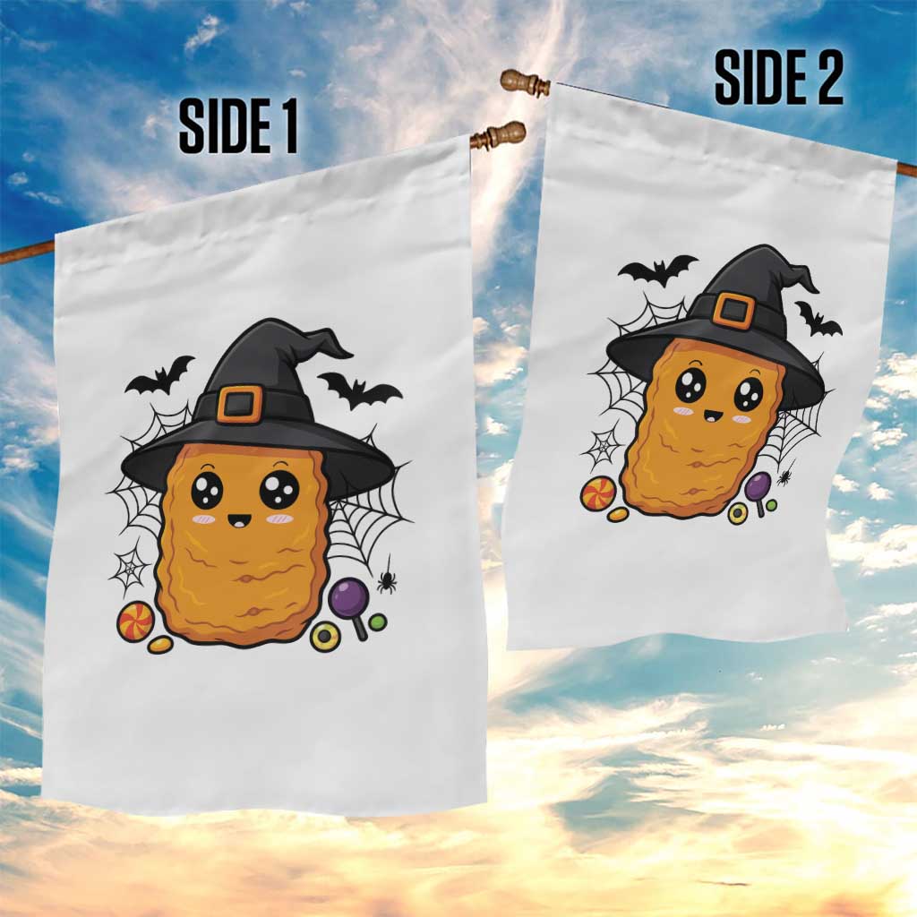 Halloween Nugget With Witch Hat Garden Flag Funny Food Gift - Wonder Print Shop