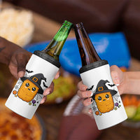 Halloween Nugget With Witch Hat 4 in 1 Can Cooler Tumbler Funny Food Gift