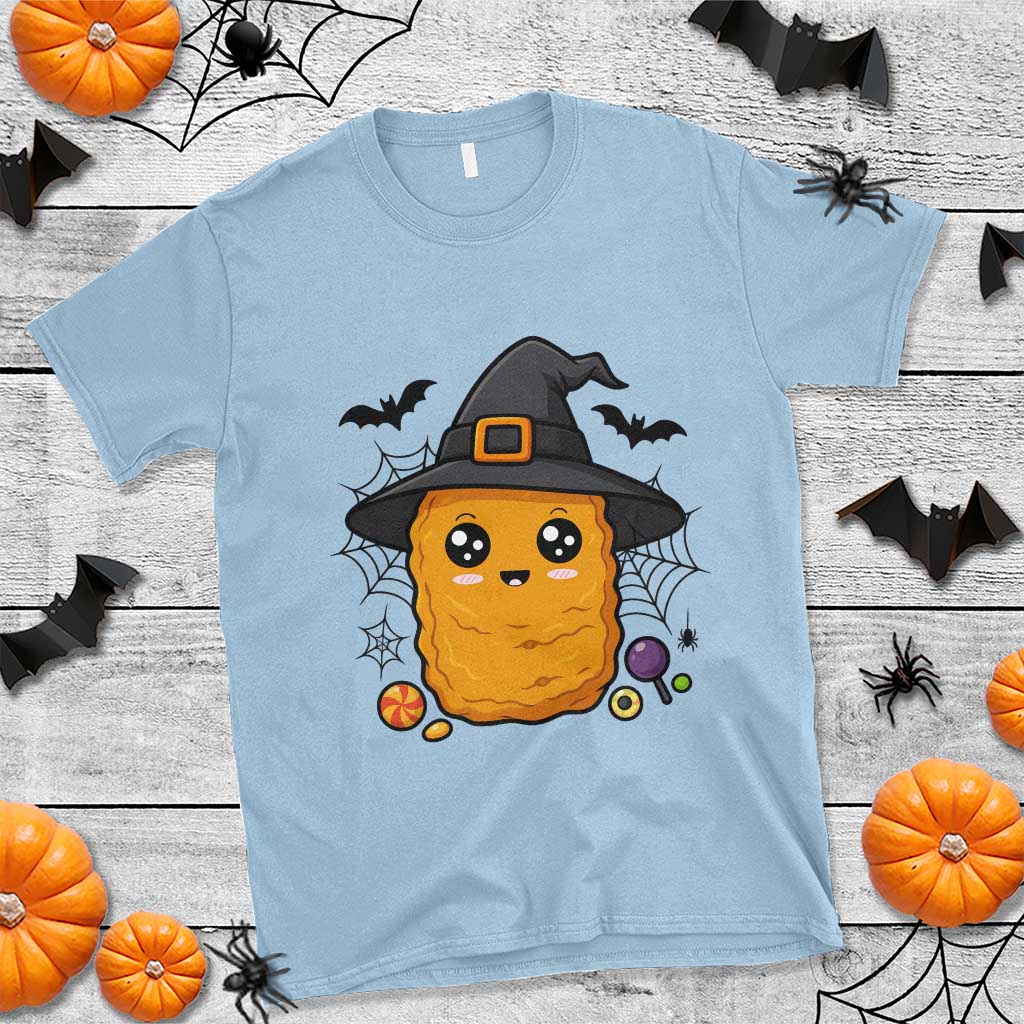 Halloween Nugget With Witch Hat T Shirt Funny Food Gift - Wonder Print Shop