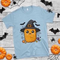 Halloween Nugget With Witch Hat T Shirt Funny Food Gift - Wonder Print Shop