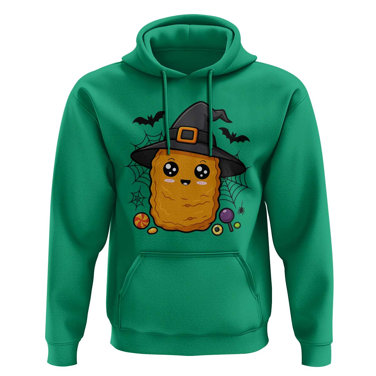 Halloween Nugget With Witch Hat Hoodie Funny Food Gift - Wonder Print Shop