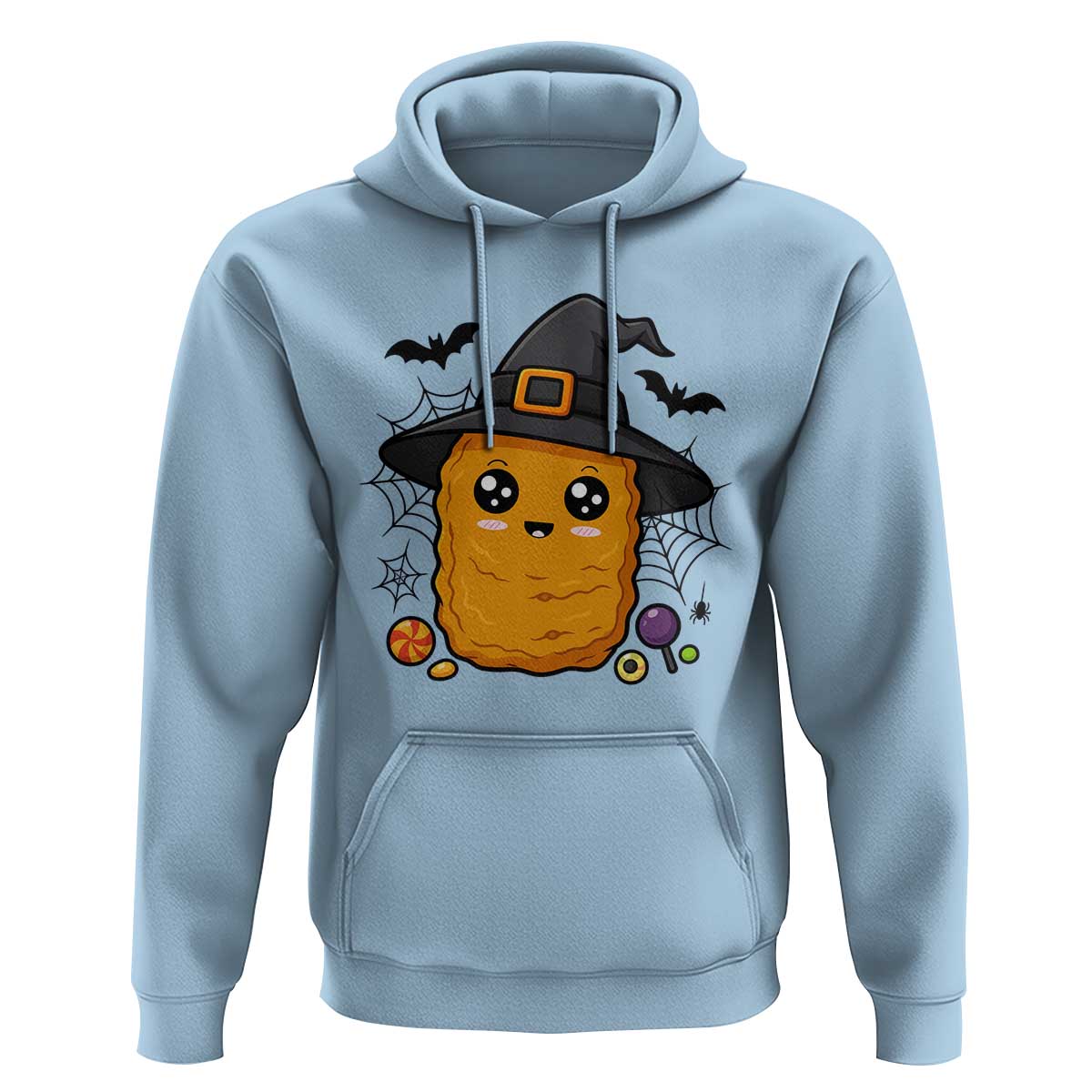 Halloween Nugget With Witch Hat Hoodie Funny Food Gift - Wonder Print Shop