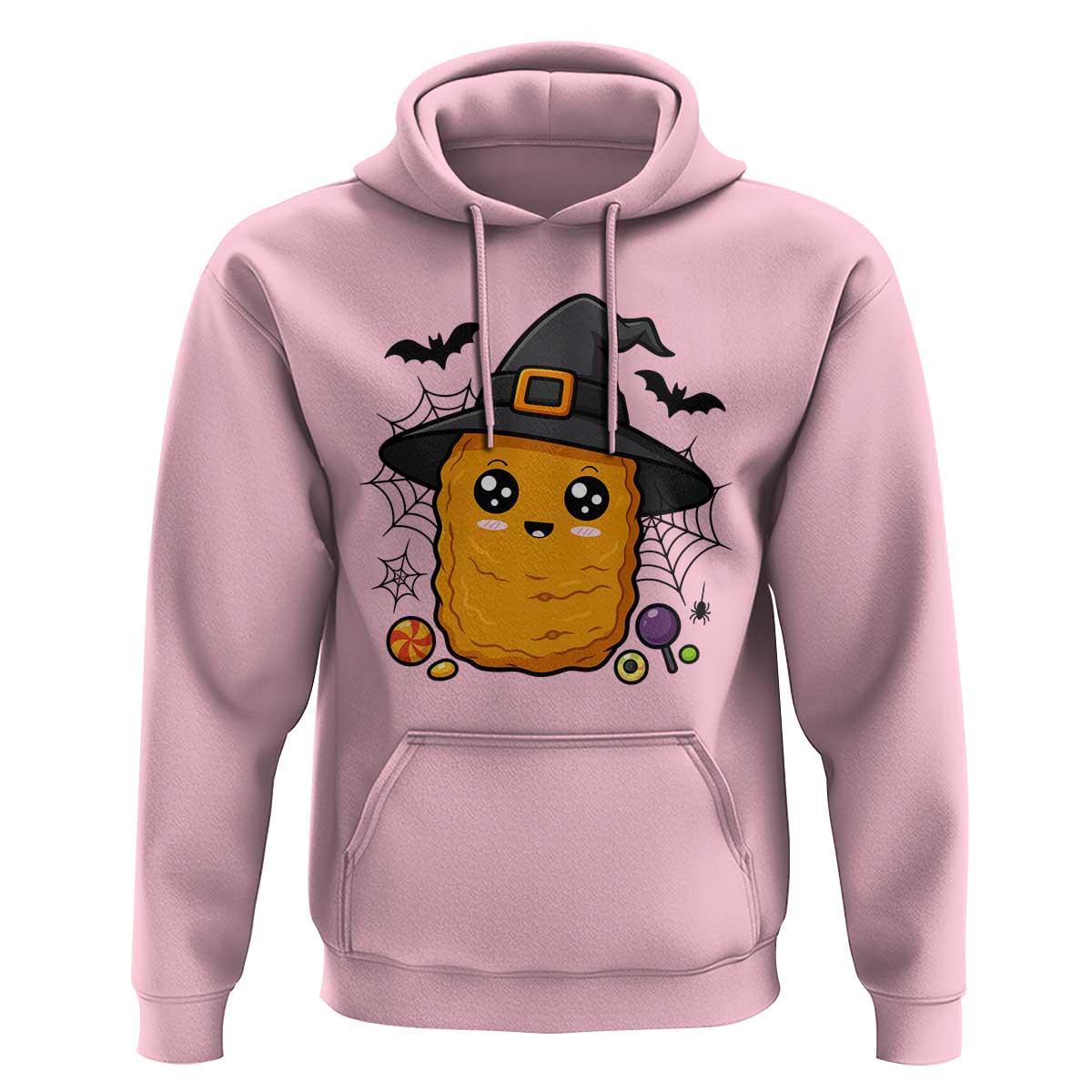 Halloween Nugget With Witch Hat Hoodie Funny Food Gift - Wonder Print Shop