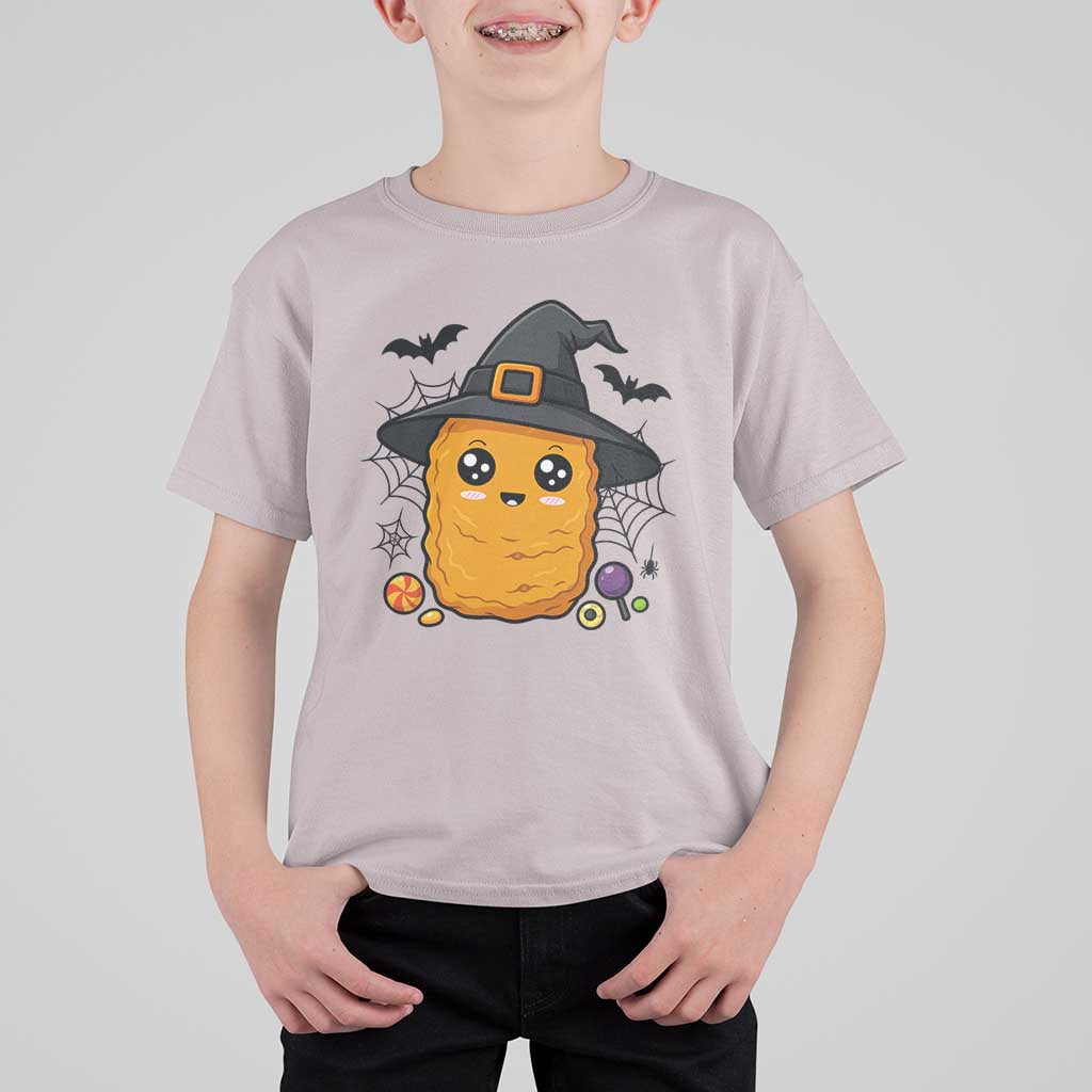 Halloween Nugget With Witch Hat T Shirt For Kid Funny Food Gift - Wonder Print Shop