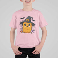 Halloween Nugget With Witch Hat T Shirt For Kid Funny Food Gift - Wonder Print Shop