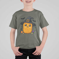 Halloween Nugget With Witch Hat T Shirt For Kid Funny Food Gift - Wonder Print Shop
