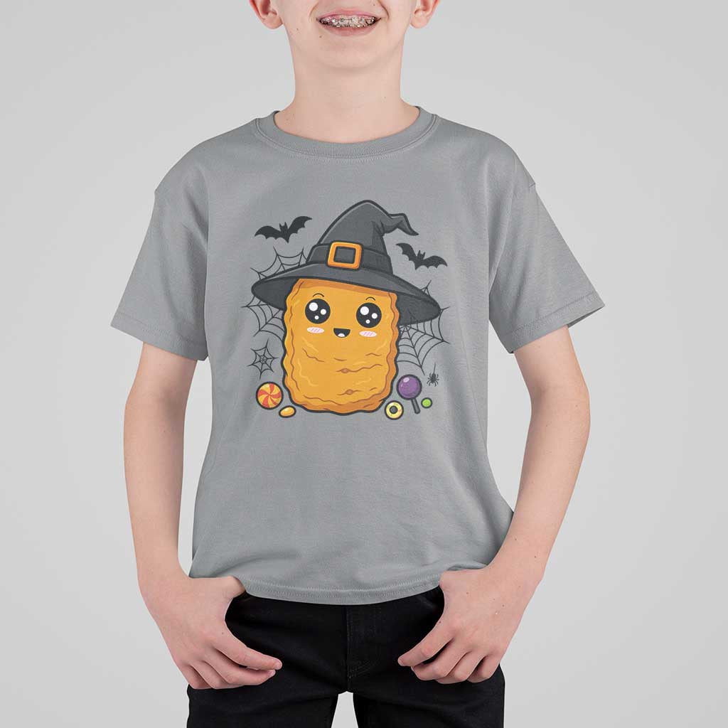 Halloween Nugget With Witch Hat T Shirt For Kid Funny Food Gift - Wonder Print Shop
