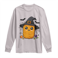 Halloween Nugget With Witch Hat Long Sleeve Shirt Funny Food Gift - Wonder Print Shop