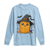 Halloween Nugget With Witch Hat Long Sleeve Shirt Funny Food Gift - Wonder Print Shop