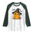Halloween Nugget With Witch Hat Raglan Shirt Funny Food Gift - Wonder Print Shop