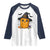 Halloween Nugget With Witch Hat Raglan Shirt Funny Food Gift - Wonder Print Shop